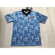 England 1990 World Cup Third Blue Soccer Jersey